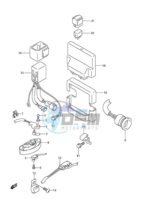 PTT Switch/Engine Control Unit