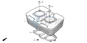 CB250 NIGHTHAWK drawing CYLINDER