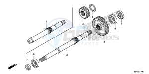 TRX420FMD TRX420 Europe Direct - (ED) drawing FINAL SHAFT