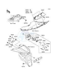 Z750 ZR750J6F FR GB XX (EU ME A(FRICA) drawing Taillight(s)