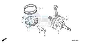 CRF150RB9 Australia - (U) drawing CRANKSHAFT/PISTON