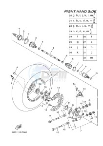 YFM700FWAD YFM70GPHH GRIZZLY 700 EPS (B1A3) drawing REAR WHEEL 2