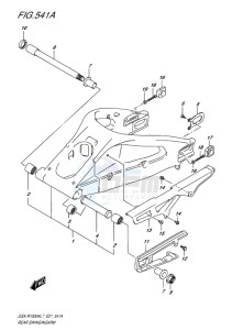 GSX-R1000 EU drawing REAR SWINGINGARM