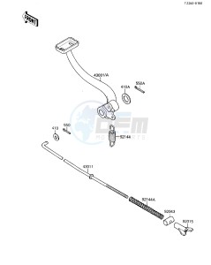 KLF 110 B [MOJAVE 110E] (B1-B2) [MOJAVE 110E] drawing BRAKE PEDAL