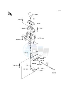 KVF750 4x4 KVF750LCS EU GB drawing Control