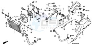 NT700VAA UK - (E / ABS MKH) drawing RADIATOR