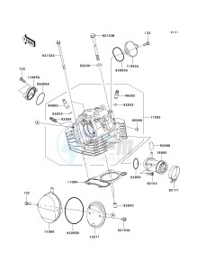 KLX 140 B (KLX140L MONSTER ENERGY) (B8F-B9FA) B9FA drawing CYLINDER HEAD