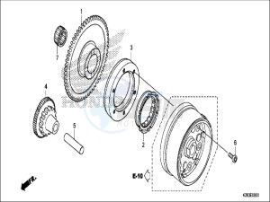 CRF125FBH Europe Direct - (ED) drawing STARTING CLUTCH