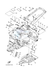 YFM700R YFM700RF RAPTOR 700R (2LS3) drawing FRAME