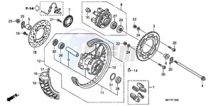 XL700V9 Europe Direct - (ED / SPC) drawing REAR WHEEL