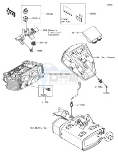 VULCAN S ABS EN650EHF XX (EU ME A(FRICA) drawing Fuel Injection