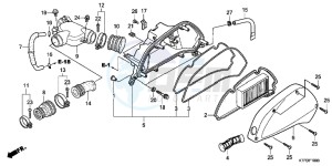 SH125B drawing AIR CLEANER