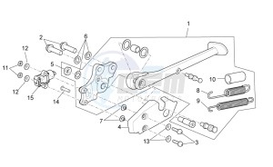 RSV4 1000 APRC Factory ABS (AU, CA, EU, J, RU, USA) drawing Central stand