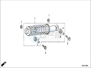 CRF50FH Europe Direct - (ED) drawing REAR CUSHION