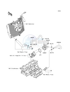 ZX 600 P [NINJA ZX-6R] (7F-8FA) P7F drawing OIL COOLER