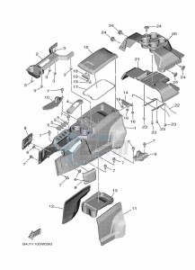 YXF1000EWS YX10FRPSN (B4JC) drawing SIDE COVER 3