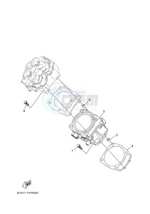 YFM700FWAD YFM70GPXJ GRIZZLY 700 EPS (B1A9) drawing CYLINDER