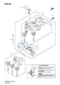 AN650Z ABS BURGMAN EXECUTIVE EU drawing LOCK SET