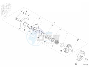 150 4T 3V ie Primavera (APAC) drawing Driven pulley