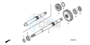 TRX420TM9 Australia - (U / 2WD) drawing FINAL SHAFT