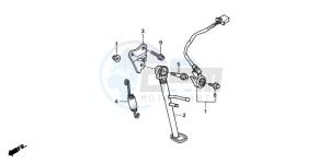 VTR1000SP RC51 drawing STAND