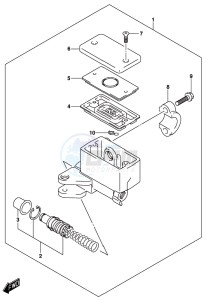 AN650 BURGMAN drawing FRONT MASTER CYLINDER