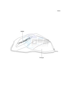 ZR 1000 A [Z1000] (A1-A3) drawing DECALS-- ORANGE- --- A1- -