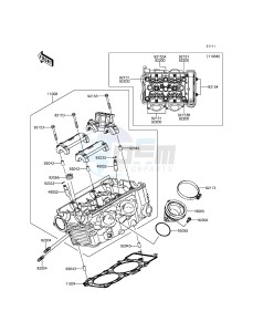 ER-6N_ABS ER650FDS XX (EU ME A(FRICA) drawing Cylinder Head