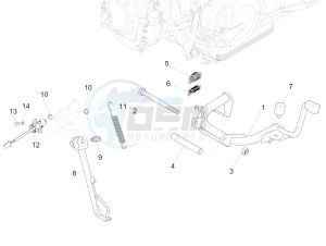 Liberty 150 iGet 4T 3V ie ABS (APAC) drawing Stand/s