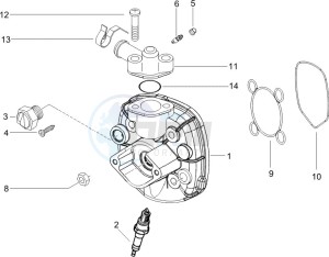 Runner 50 Pure Jet Race drawing Cylinder head cover