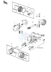 KE 250 B (B1-B3) drawing TURN SIGNALS