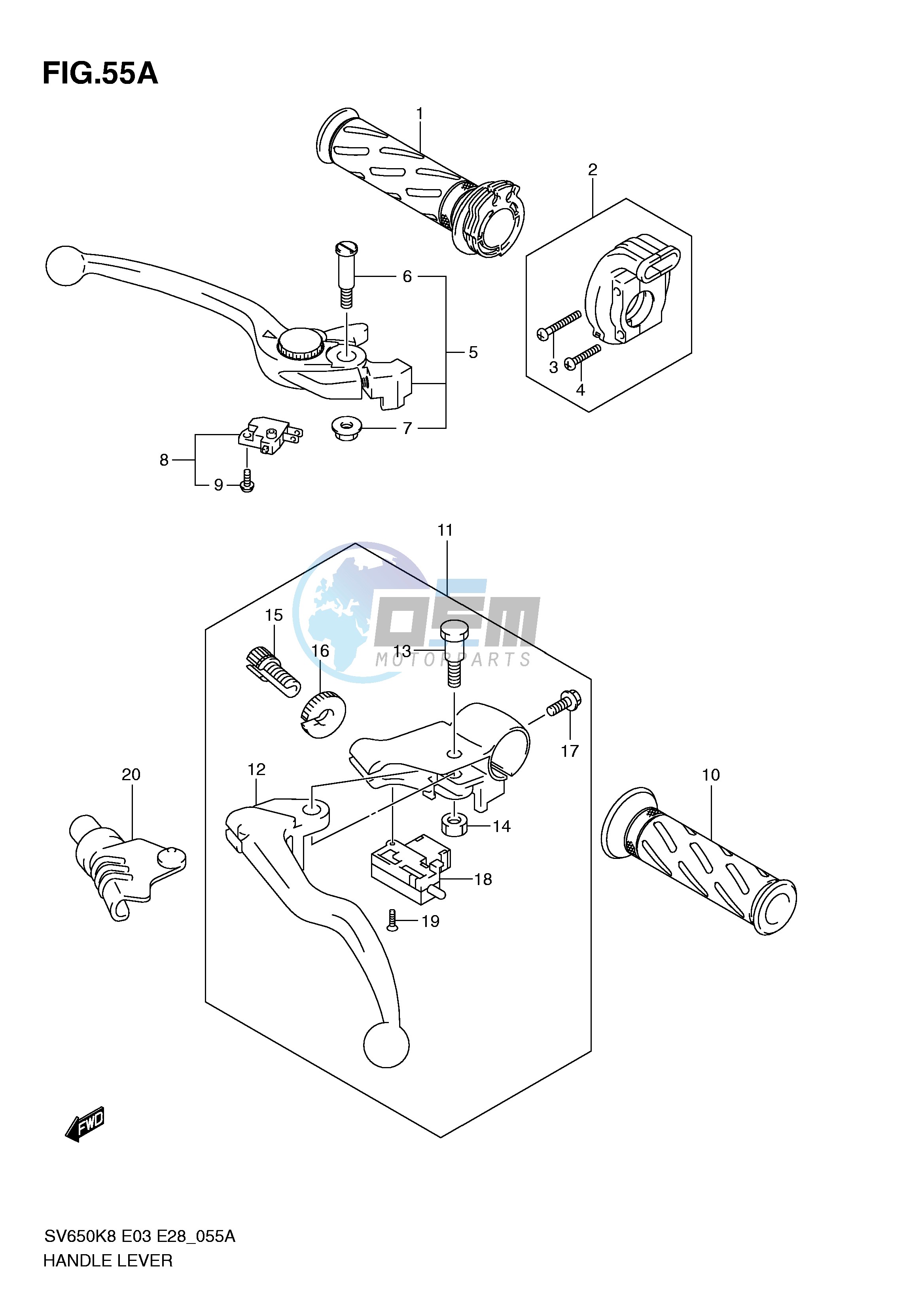 HANDLE LEVER (MODEL L0)