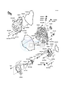 VERSYS KLE650CBF GB XX (EU ME A(FRICA) drawing Engine Cover(s)