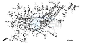 XL1000V9 Europe Direct - (ED) drawing FRAME BODY (XL1000V)