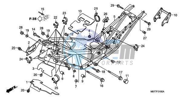 FRAME BODY (XL1000V)