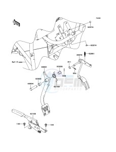 MULE_600 KAF400B8F EU drawing Brake Pedal