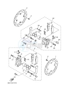 YFM700FWAD YFM70GPAJ GRIZZLY 700 EPS (B1AD) drawing REAR BRAKE CALIPER