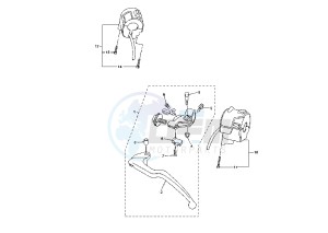 YZF R6 600 drawing HANDLE SWITCH – LEVER