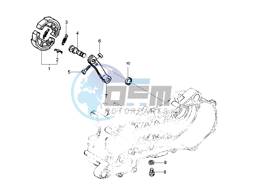 Rear brake shoes