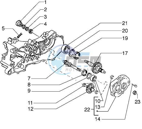 Rear wheel shaft