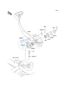 KVF 400 C [PRAIRIE 400 4X4] (C1-C4) [PRAIRIE 400 4X4] drawing BRAKE PEDAL