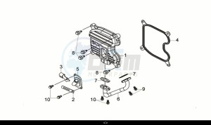 CRUISYM a 300 (LV30W2-EU) (M1) drawing CYLINDER HEAD COVER