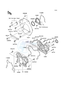 MULE 3010 TRANS 4x4 DIESEL KAF950C7F EU drawing Engine Cover(s)