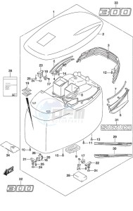 DF 300AP drawing Engine Cover