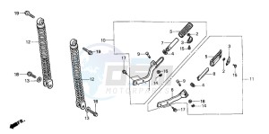 SH50D SCOOPY drawing REAR CUSHION/ PILLION STEP