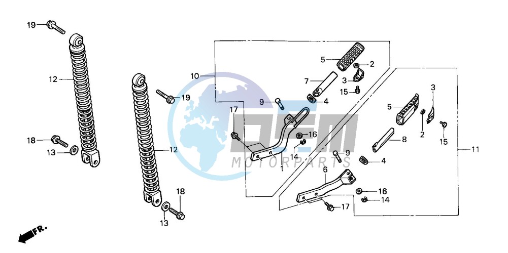 REAR CUSHION/ PILLION STEP