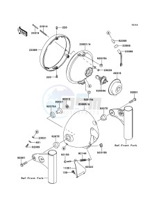 W800 EJ800ACFA GB XX (EU ME A(FRICA) drawing Headlight(s)