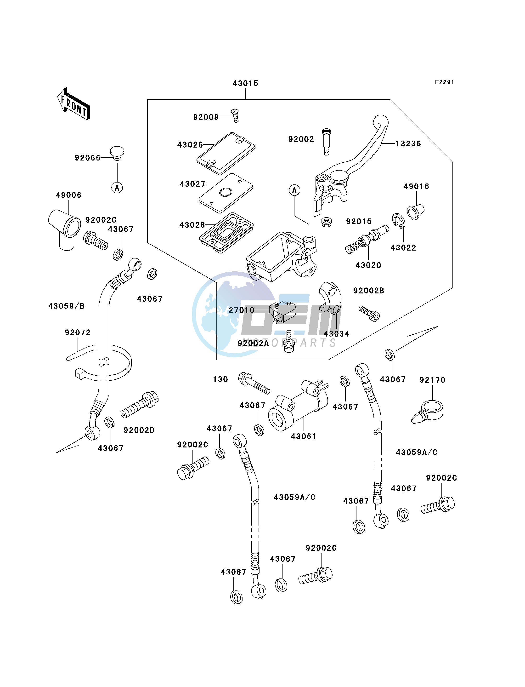 FRONT MASTER CYLINDER