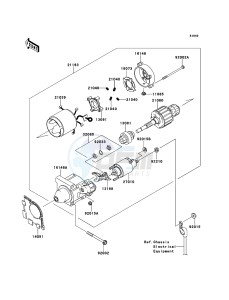 MULE_610_4X4 KAF400ADF EU drawing Starter Motor