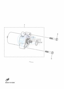 YFM90R (BD3R) drawing STARTING MOTOR